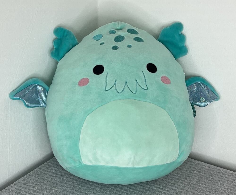 Squishmallows Original 10 Inch Theotto The Blue Cthulhu Official Jazwares Plush